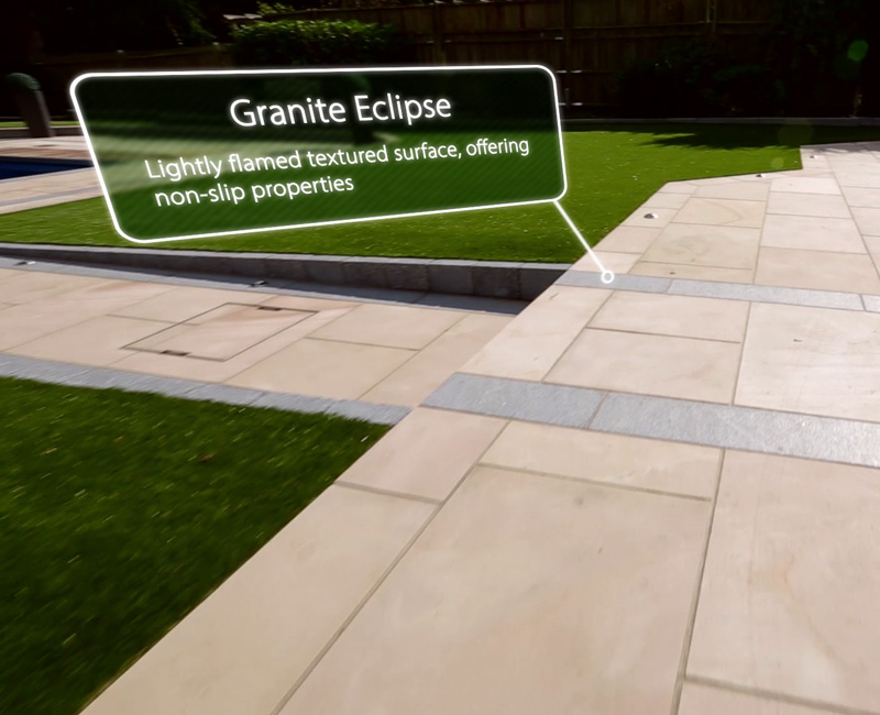 motion tracking garden paving