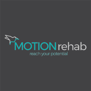 logo for neurophysiotherapist Motion Rehab animation Yorkshire