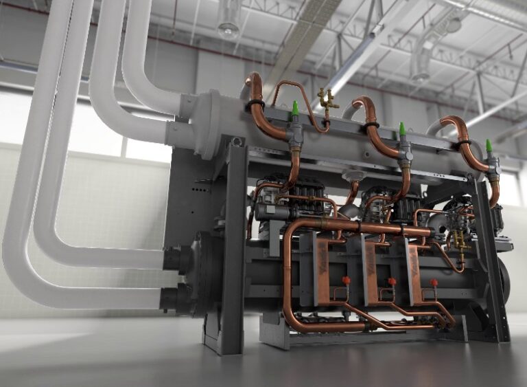 Realistic 3D Animation of a the internal structure of a large Air Conditioning Unit made by Airedale International