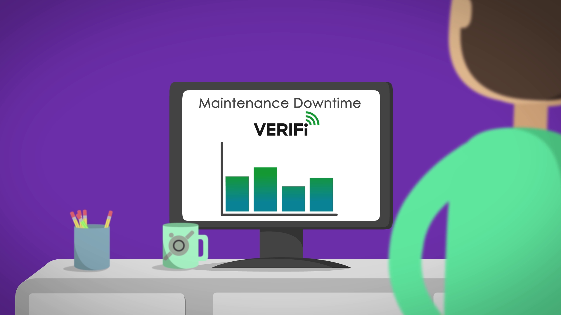 VERIFi™ Smarthub dashboard in 2D character animation